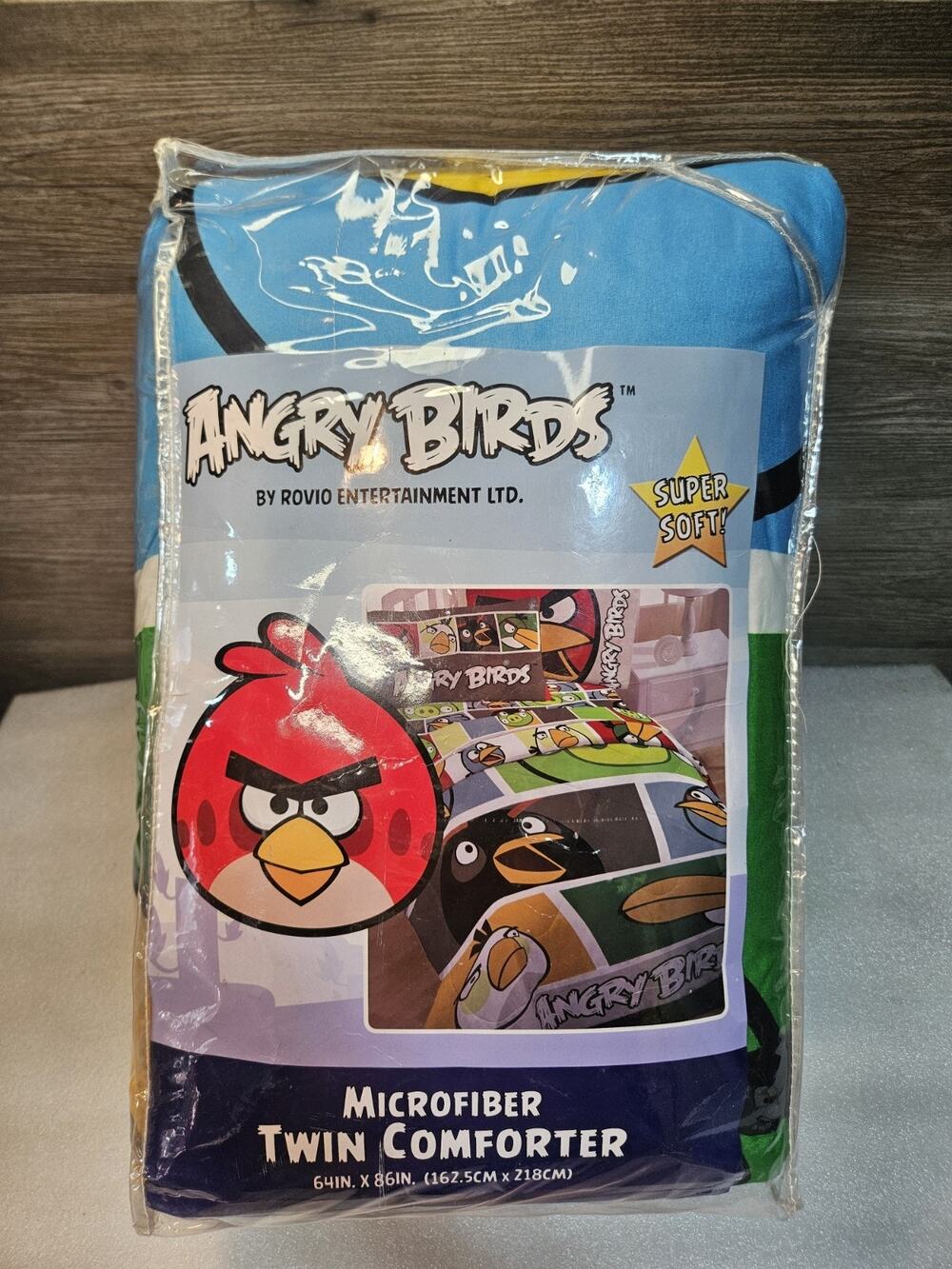 Angry Birds Microfiber Twin Comforter – 64x86 Super Soft Polyester Bedding –...
